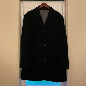 Calvin Klein 42L Men's Pea Coat, Black